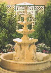 The Frangelico (4 tier) &  Giardino Pond - Garden Fountain